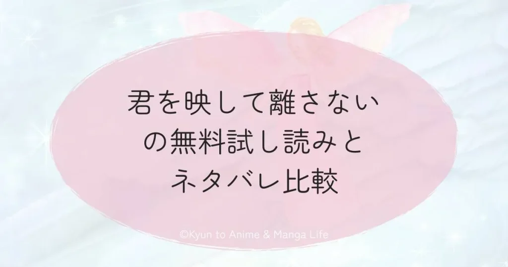 君を映して離さないの無料試し読みとネタバレ比較