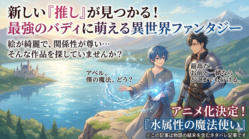漫画『水属性の魔法使い』あらすじネタバレ！涼とアベルの絆が見どころ
