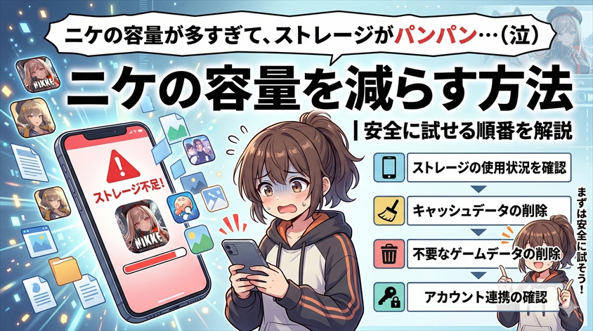 ニケの容量を減らす方法｜安全に試せる順番を解説