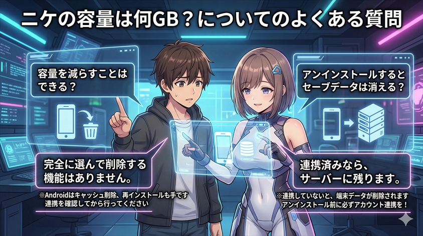 ニケの容量は何GB？についてのよくある質問