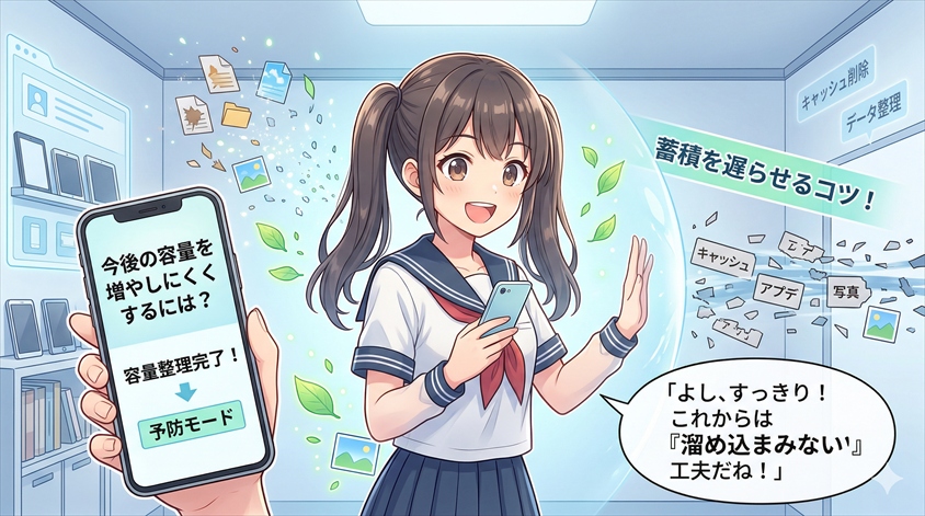 今後の容量を増やしにくくするには?