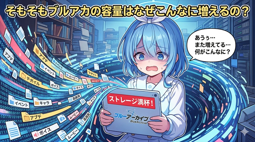 そもそもブルアカの容量はなぜこんなに増えるの?