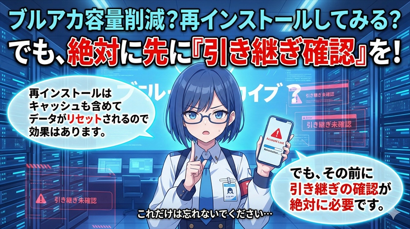 再インストールで容量は減らせる?注意点を先に確認しよう