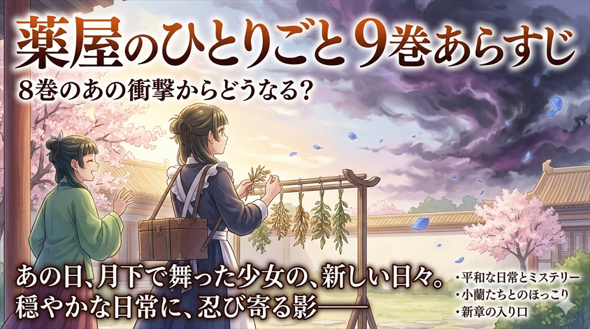 薬屋のひとりごと9巻のあらすじまとめ!8巻のあの衝撃からどうなる?