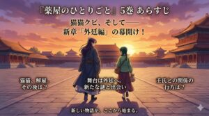 『薬屋のひとりごと』5巻あらすじ！猫猫クビのその後はどうなる？新章・外廷編がスタート