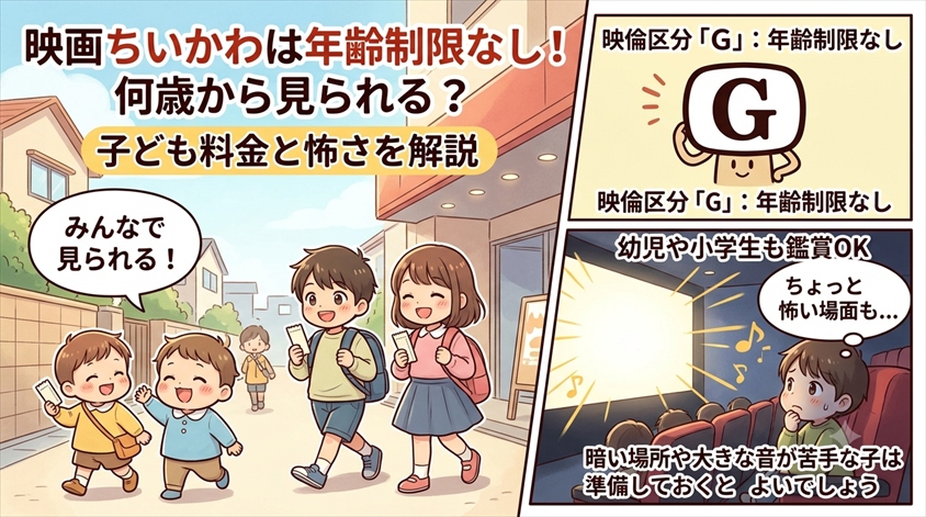 映画ちいかわは年齢制限なし!何歳から見られる?子ども料金と怖さを解説